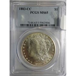 1883CC Morgan $ PCGS65