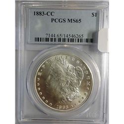1883CC Morgan $ PCGS65
