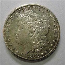 1884S Morgan $ AU