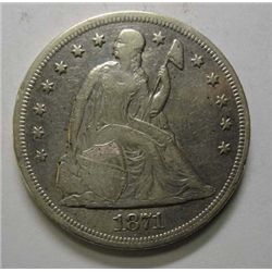 1871 Seated $  VF/XF