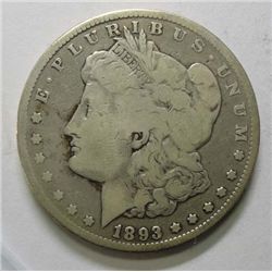 1893CC  Morgan $ VG