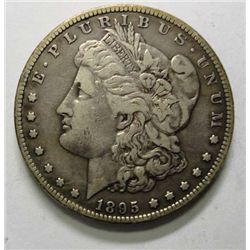 1895S  VF/XF  Morgan $  PQ undipped coin