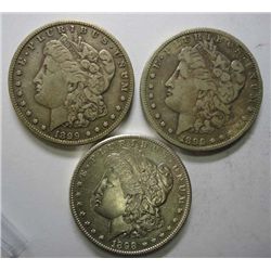 1896S F/VF-98S  XF-99S VF  Morgan $