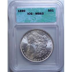 2  1890  Morgan $ ICG 63 and 64