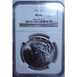 1927 Peace $  NGC64