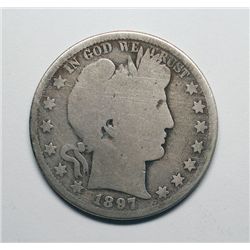 1897O Barber half $  G/AG3