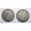 Image 1 : 1913 G/VG and 15S  VF/XF Barber half $