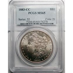 1883CC Morgan $ PCGS65