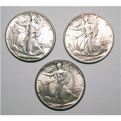 2  1944 and a 1945 Walker half $