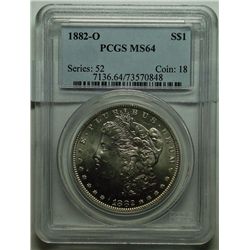 1882O  Morgan silver $  PCGS64