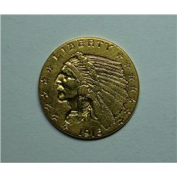 1915 $2 1/2  Gold  XF/AU