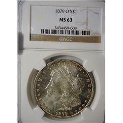 1879O  Morgan silver $  NGC63