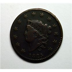 1825 large penny  VF25