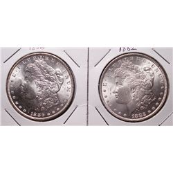 1882 and 1886 Morgan $