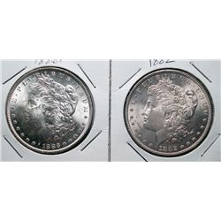 1882 and 1886 Morgan $