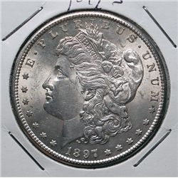 1897S Morgan $  MS61/63