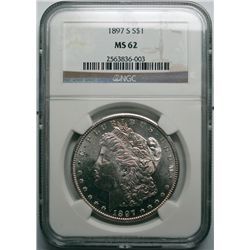 1897S Morgan $  NGC62