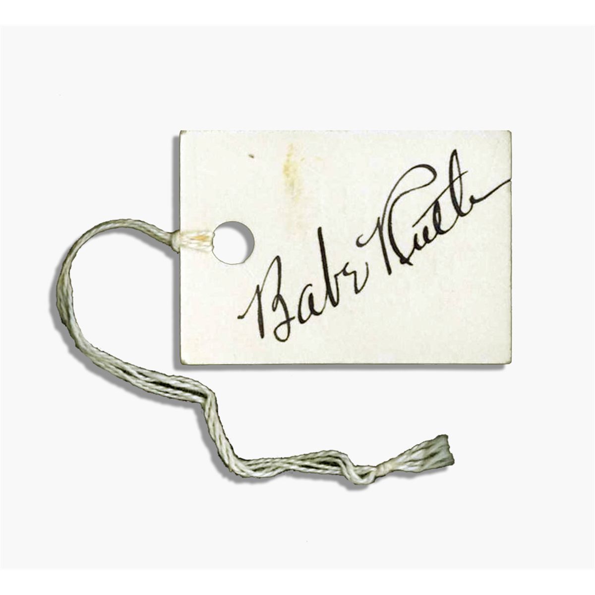 Babe Ruth Signed Card