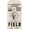 Image 1 : Colts/Rams 1956 Field Pass