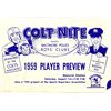 Image 1 : ''Colt Nite Player Preview'' 1959