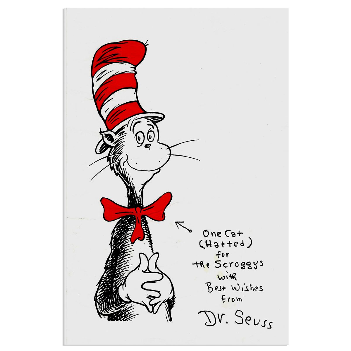 Dr. Seuss Signed Stationery
