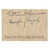 Image 1 : Hepburn/Bogart Autographs