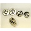 Image 2 : Navajo 2 Pair Clip Etched Earrings, 1 Pin/Pendant