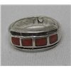 Image 1 : Vintage Native American Inlay Coral Ring