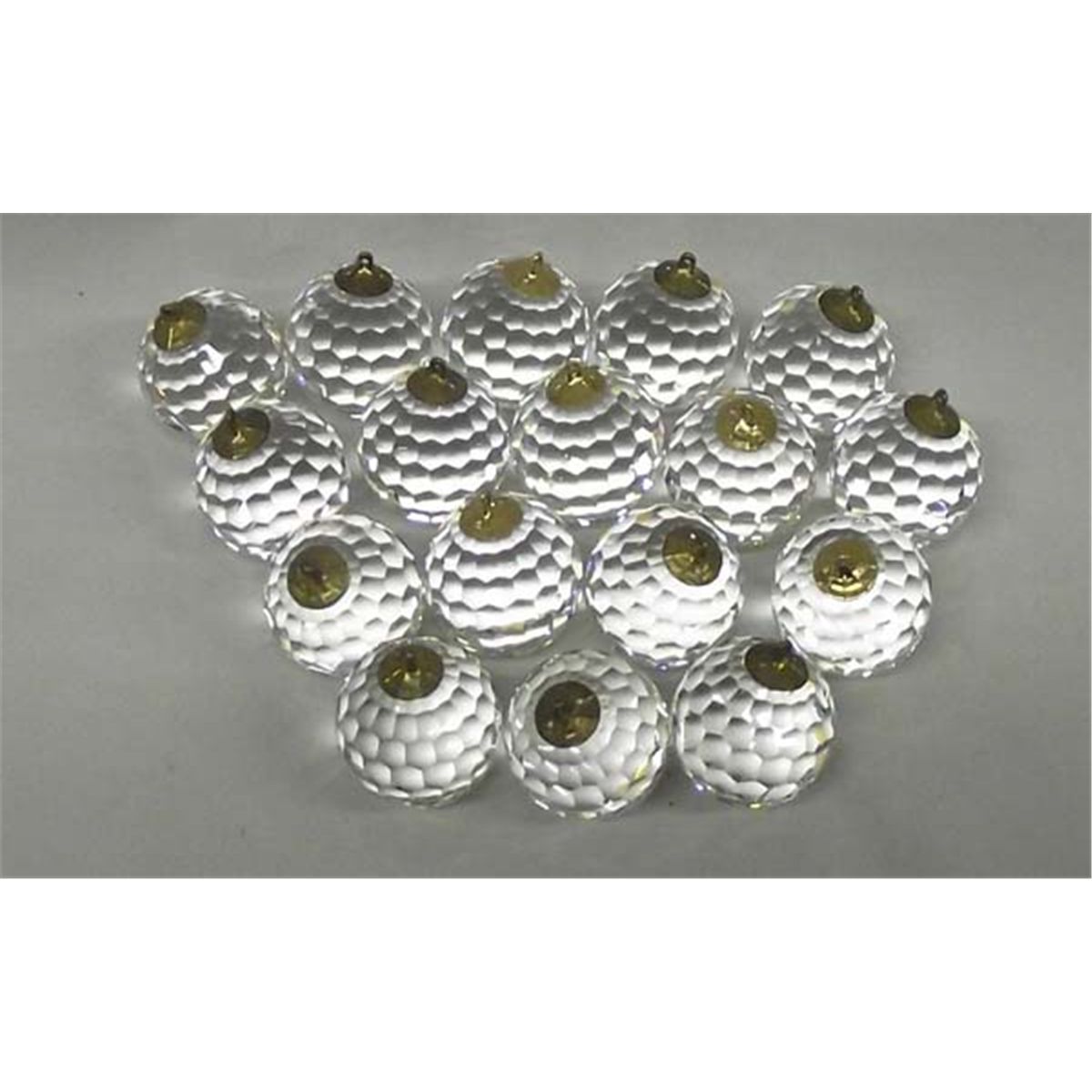 17 Piece Swarovski Faceted Crystal Ball Ornaments