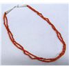 Image 1 : Navajo 2 Strand Coral Necklace
