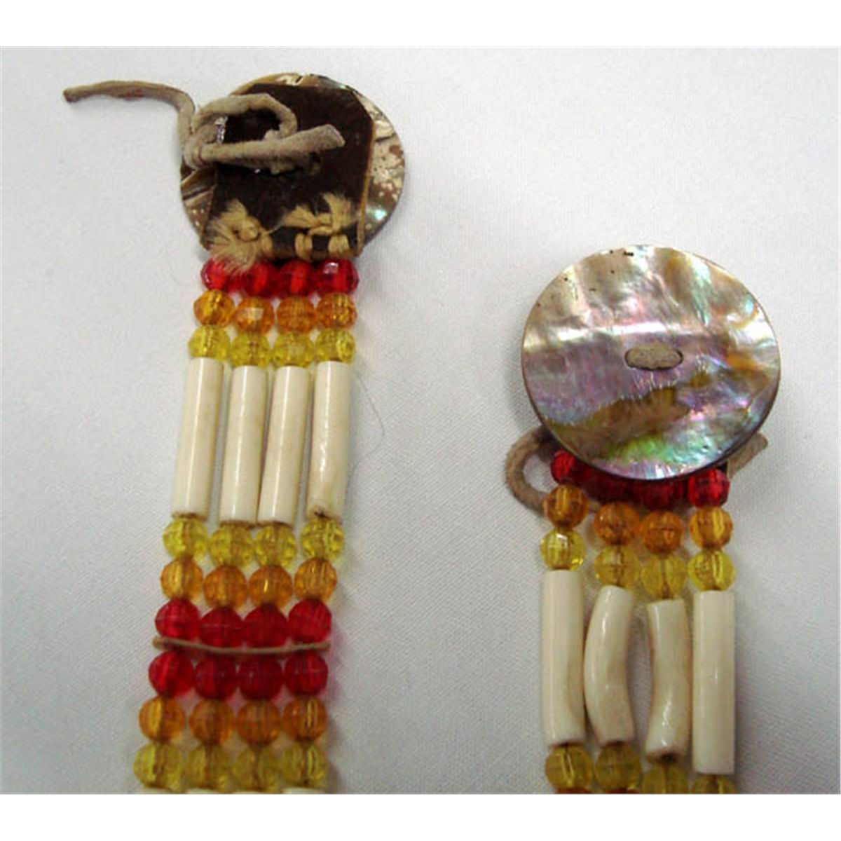Shell Beadwork Native Native American Shell & Beads Hair Decorations