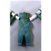 Image 2 : Navajo Green Turquoise Bear Fetish Necklace