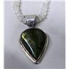 Image 2 : Sterling Silver Abalone Doublet Pendant Necklace