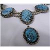 Image 2 : Navajo Silver Turquoise Necklace Hallmark GR
