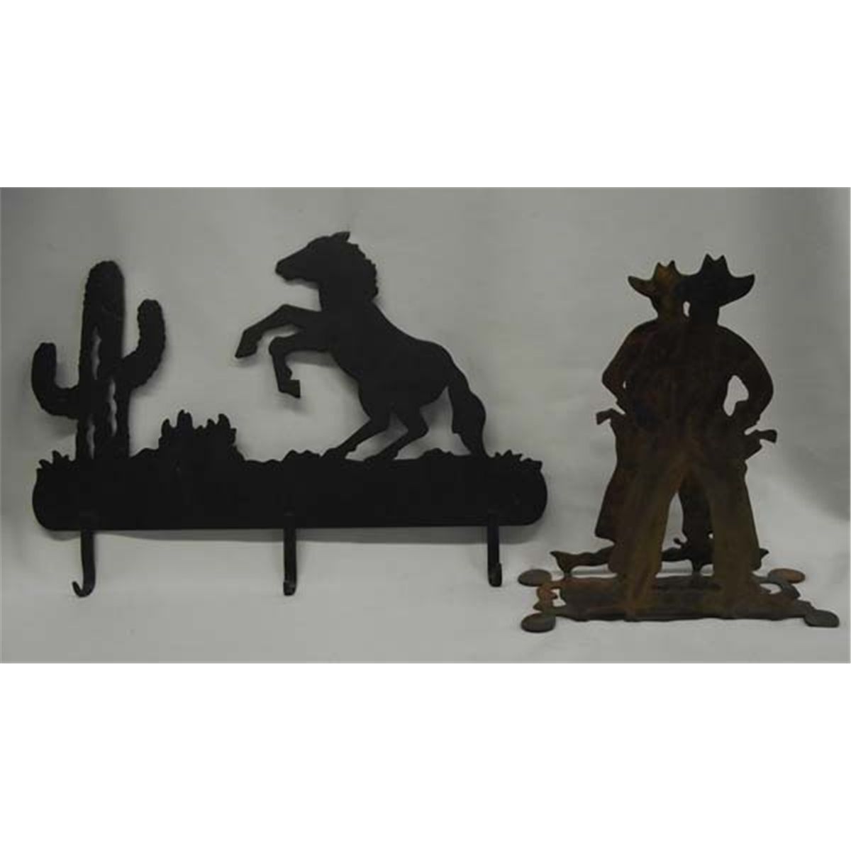 Wrought Iron Cowboy Book Holder & Belt Hanger