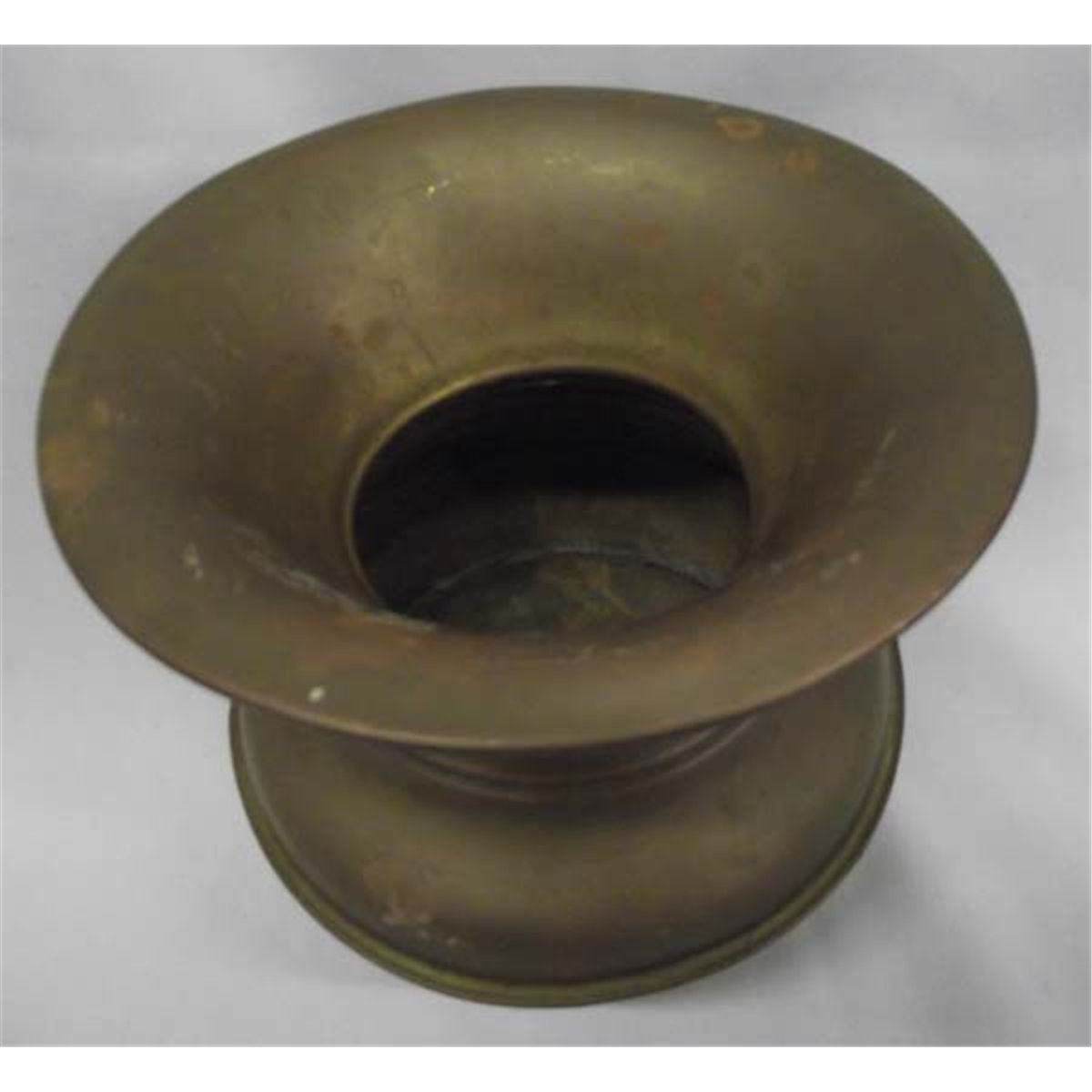 Vintage Brass Spittoon Marked