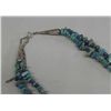 Image 2 : Turquoise and Silver Nugget Necklace & Bracelet