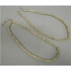 Two Necklaces of Graduated Shell Heishi Beads