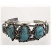 Image 1 : Vintage Navajo Sterling Turquoise Bracelet