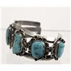 Image 3 : Vintage Navajo Sterling Turquoise Bracelet