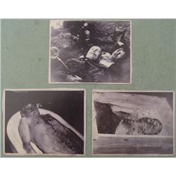 3 PHOTOS OF DEFEATED FASCIST DICTATOR BENITO MUSOLLINI