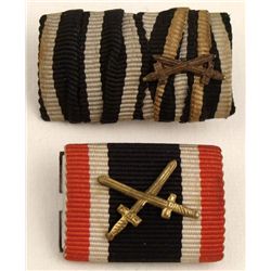 2 German War Merit Crosses w/ Swords Original Cross