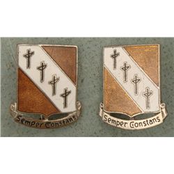 2 51st Signal Battalion Pins Pinback & Screwback