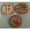 Image 2 : 3 RUNIC NAZI WHW BADGES-PINBACK & MARKED