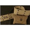 Image 2 : COMPLETE US WWII WEB BELT W/MEDICAL POUCH 1ST AID PACK