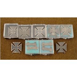 ORIGINAL WWII MARKMANSHIP MALTESE CROSSES AND 4 BARS