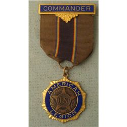 AMERICAN LEGION COMMANDERS BADGE VINTAGE