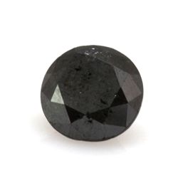 Natural Black Diamond Round Cut 2.25ctw