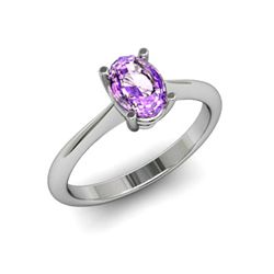 Genuine 2.40 ctw Amethyst Ring 14kt White or Yellow Gold