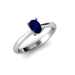 Genuine 1.55 ctw Sapphire Ring 14kt White or Yellow Gold